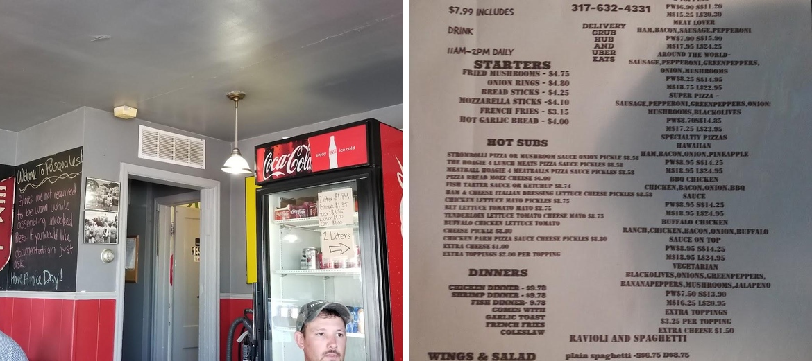 Pasquale's Pizza Menu